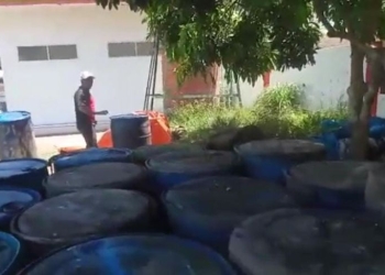 DPRK Aceh Timur Temukan puluhan drum minyak goreng di SPBU