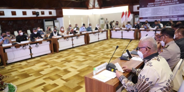Sekda Aceh gelar diskusi dengan peserta program pendikan Lemhanas RI