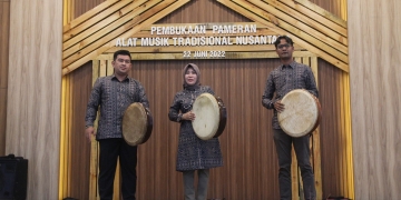 Pameran Nasional Alat Musik Tradisional Nusantara 2022 di Gedung Pameran Temporer Museum Aceh, Banda Aceh. (Foto: Dok. Disbudpar Aceh)