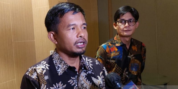 Anggota KPU RI Idham Holik di Jakarta Sabtu. (ANTARA/Boyke Ledy Watra)