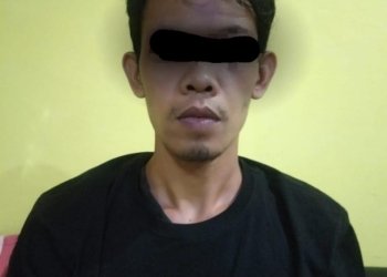 Polisi menangkap IF (34) salah satu warga di Kecamatan Bubon, Kabupaten Aceh Barat, diduga menyebarkan foto tak senonoh ke media sosial. (Foto: Dok. Polisi)