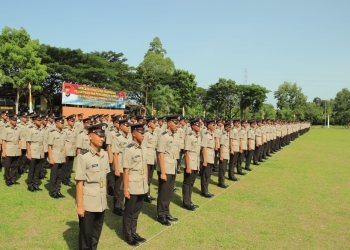 Sebanyak 349 lulus Sekolah Polisi Negara di Seulaw, Aceh Besar, Kamis (7/7/2022). (Foto: Ist)