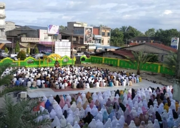 Sebagian warga Subulussalam merayakan iduladha 1443 hijriah. (Foto: Antara)