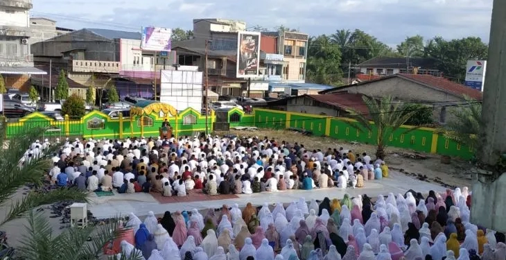 Sebagian warga Subulussalam merayakan iduladha 1443 hijriah. (Foto: Antara)