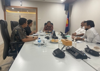 Pertemuan koordinasi dengan Direktur Jenderal (Dirjen) Kebudayaan Kemendikbudristek, Hilmar Farid di Ruang Rapat Dirjen Kebudayaan. (Foto: Ist)