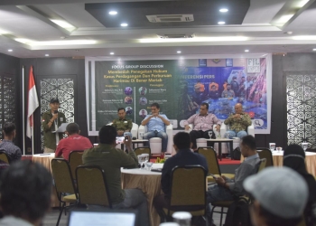 Focus Group Discussion (FGD) untuk Membedah Penegakan Hukum Kasus Perdagangan dan Perburuan Harimau di Bener Meriah. Diskusi ini berlangsung di Hotel Rasamala, Banda Aceh, Selasa (19/7/2022). (Foto: Alibi/FJL)