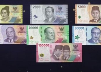 Uang Rupiah Kertas Tahun Emisi 2022 yang resmi diluncurkan hari ini. (Foto: Bank Indonesia)