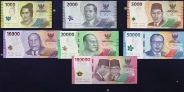 Uang Rupiah Kertas Tahun Emisi 2022 yang resmi diluncurkan hari ini. (Foto: Bank Indonesia)