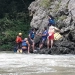 Petugas SAR melanjutkan upaya untuk menemukan seorang pemandu wisata yang dilaporkan hilang di kawasan Sungai Cijulang, Kabupaten Pangandaran, Provinsi Jawa Barat, Sabtu (10/9/2022). (ANTARA/HO-Tagana Pangandaran)