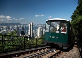 Kereta kabel tertua di Asia dan salah satu lokawisata yang wajib dikunjungi di Hong Kong, Peak Tram. (ANTARA/ HO HKTB/ William Furniss)