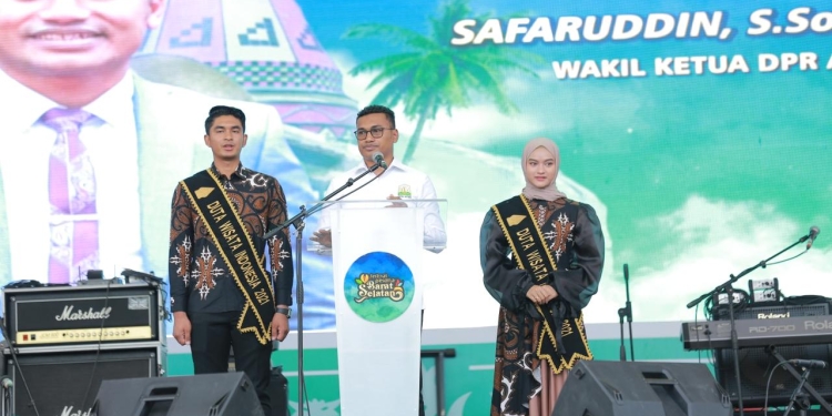 Festival Pesona Barat Selatan resmi ditutup pada Rabu, 31 Agustus 2022, petang di Lapangan Naga, Kota Tapaktuan, Kabupaten Aceh Selatan. (Foto: Dok. Disbudpar)