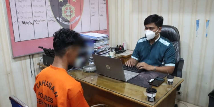 Pelaku kasus bbm subsidi ditangkap di Aceh Timur. (Foto: Ist)