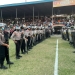Polisi saat mengamankan laga pertadingan Persiraja Banda Aceh melawan PSKC Cimahi di Stadion H Dimurthala, Lampineung, Kota Banda Aceh, Sabtu (10/9/2022) sore. (Foto: Dok. Polda Aceh)