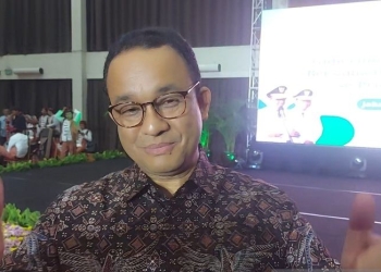Gubernur DKI Jakarta Anies Baswedan di Taman Impian Jaya Ancol, Jakarta Utara, Rabu (5/10/2022) malam. ANTARA/Abdu Faisal