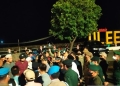 Unsur Pemerintah Kota Banda Aceh bersama Ketua DPRK, TNI/Polri dan masyarakat saat meninjau aktivitas malam di lokasi wisata Ulee Lheue, di Banda Aceh, Sabtu malam (23/10/2022) (ANTARA/Rahmat Fajri)