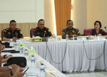 Suasana pertemuan antara KPK dan Kejati Gorontalo dalam rangka supervisi penanganan dua kasus dugaan tindak pidana korupsi. ANTARA/HO-Humas KPK.