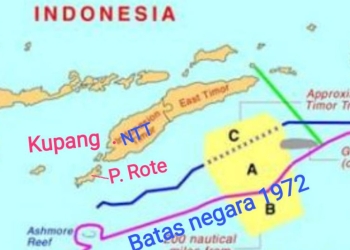 Peta Pulau Pasir. ANTARA/HO