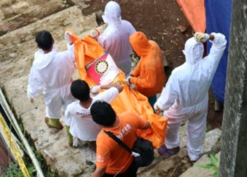 Polres Temanggung evakuasi jenazah diduga korban pembunuhan di Desa Campurejo, Kecamatan Tretep, Kabupaten Temanggung. ANTARA/HO-Polres Temanggung.