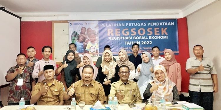 Peserta pelatihan data Regsosek di Aceh Selatan. ANTARA/HO-Diskominfosan Aceh Selatan