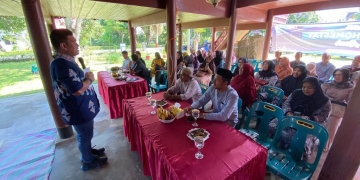 Pelatihan Tata Kelola Homestay di Desa Lubok Sukon, Kabupaten Aceh Besar, Sabtu (26/11/2022). (Dok. Disbudpar Aceh)