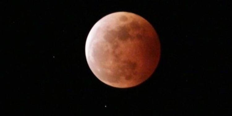 Gerhana bulan total. ANTARA/HO-BMKG