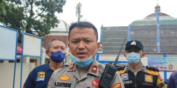 Kepala Polsek Ujungberung, Komisaris Polisi Karyaman. ANTARA/Bagus A Rizaldi