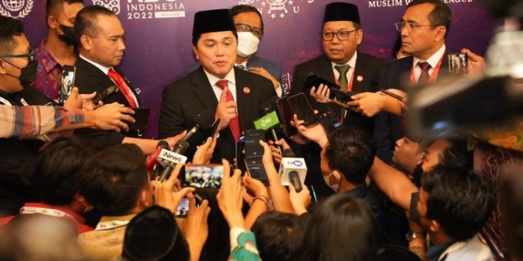 Menteri Badan Usaha Milik Negara Erick Thohir menghadiri pembukaan Religious 20 (R20) Indonesia 2022. ANTARA/HO-Kementerian BUMN