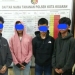 Lima remaja diduga anggota geng gladiator yang ditangkap polisi. (ANTARA/HO-Polsek Kota Kisaran)