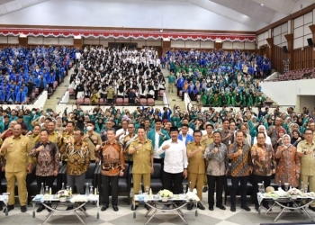 Kuliah Umum Kebangsaan dengan tema "Peran Kampus Dalam Merawat Keberagaman dan Kebangsaan", di Gedung AAC Dayan Dawood, Banda Aceh, Kamis (22/12/2022). (Dok. Humas Pemerintah Aceh)