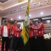 Abu Razak (tiga dari kiri) menerima pataka setelah terpilih secara aklamasi sebagai Ketua Umum KONI Aceh 2022-2026 di Banda Aceh, Minggu (25/12/2022). (Dok. KONI Aceh)