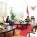 Presiden RI Joko Widodo (Jokowi) menerima Sekretaris Jenderal (Sekjen) ASEAN Dato' Lim Jock Hoi beserta delegasi di Istana Merdeka, Jakarta, Jumat (30/12/2022). (ANTARA/HO-Biro Pers Sekretariat Presiden/Kris)