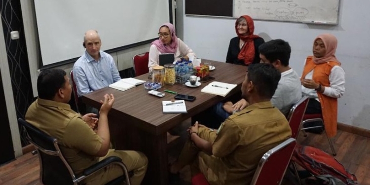 Disbudpar Aceh membahas Masterplan Ekowisata bersama Canopy dan HaKA, Senin (19/12/2022). (Dok. Ist)