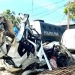 Foto : Kecelaan maut Mobil Honda Jazz ditimpa truk CPO diamankan ke Mapolres Pidie. (Sabtu, 31/12/2022) (ANTARA/ Mira Ulfa)