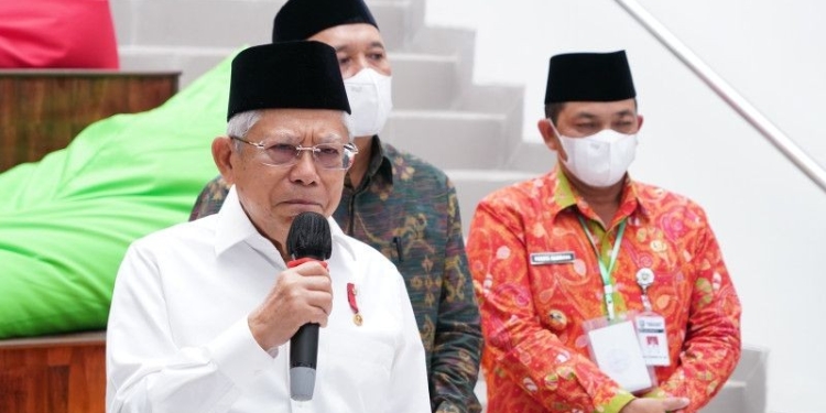 Wakil Presiden Ma'ruf Amin di kabupaten Semarang, Jawa Tengah pada Selasa (27/12/2022) (ANTARA/Biro Pers Sekretariat Presiden)