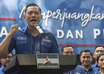 Ketua Umum Partai Demokrat Agus Harimurti Yudhoyono (AHY). ANTARA FOTO/Muhammad Adimaja.nz.