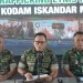 Asisten Intelijen Kasdam IM Kolonel Inf Aulia Fahmi Dalimunthe memberi keterangan pengungkapan penyelundupan imigran Rohingya di Banda Aceh, Jumat (27/1/2023). (ANTARA/HO/Penerangan Kodam IM)
