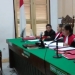 Ketua Majelis Hakim PN Medan Ulina Marbun (tengah) membacakan amar putusan keempat terdakwa kurir narkoba. ANTARA/HO/PN Medan.