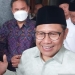 Ketua Umum PKB Muhaimin Iskandar usai mengisi Mimbar Kebangsaan "Road Map dan Konstruksi Pendidikan Menuju Indonesia Emas 2045" di Lantai III Universitas Mataram, Nusa Tenggara Barat, Selasa (31/1/2023). (ANTARA/Nur Imansyah)