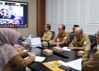 Rapat Koordinasi Ketersediaan Pangan Asal Hewani, Jelang Meugang Ramadhan dan Lebaran Idul Fitri, Selasa (14/2/2023) pagi. (Dok. Humas Pemerintah Aceh)