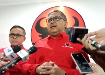 Sekretaris Jenderal (Sekjen) DPP PDI Perjuangan (PDIP) Hasto Kristiyanto di Sekolah Partai DPP PDIP, Jakarta, Jumat (3/2/2023). ANTARA/Tri Meilani Ameliya.