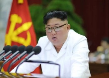 Pemimpin Korea Utara Kim Jong Un. (KCNA/via Xinhua) (KCNA/via Xinhua)