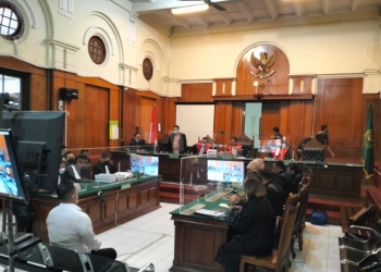 Sidang kasus kanjuruhan di Pengadilan Negeri Surabaya, Kamis (23/2). ANTARA/Indra Setiawan.