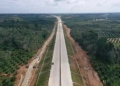 Ruas tol Bangkinang - Pangkalan sebagai bagian dari Jalan Tol Trans Sumatera. ANTARA/HO-Hutama Karya