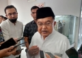 Ketua Umum Pengurus Pusat Dewan Masjid Indonesia (DMI) Jusuf Kalla saat ditemui di Jakarta, Jumat (24/3/2023) (Foto: Antara/Fitra Ashari)