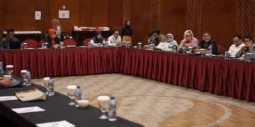 Diskusi kelompok terpumpun perfilman tentang film, animasi dan televisi di Hermes Palace Hotel, Banda Aceh, Senin (13/3/2023). (Dok. Disbudpar Aceh)