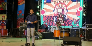 Kepala Bidang Pemasaran Disbudpar Aceh, T. Hendra Faisal membuka Aceh Pop Culture, di Banda Aceh. (Foto: Alibi/Dok. Disbudpar Aceh)
