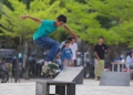 Atraksi pemain skateboard memeriahkan ajang Aceh Pop Culture Fest. (Foto: Alibi/Dok. Disbudpar Aceh)