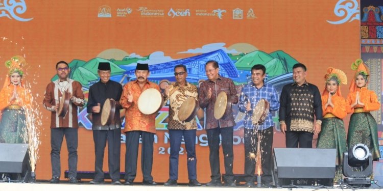 Peluncuran Khazanah Piasan Nanggroe (KPN) 2023 di Anjungan Aceh Taman Mini Indonesia Indah (TMII), DKI Jakarta, Selasa (28/2/2023). (Dok. Disbudpar Aceh)