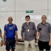 Beberapa petugas Rumah Detensi Imigrasi Denpasar di Bandara Internasional I Gusti Ngurah Rai, Bali, Kamis (2/3/2023) mendampingi seorang warga negara Malaysia (dua kiri) yang dideportasi kembali ke negaranya. (ANTARA/HO-Rumah Detensi Imigrasi Denpasar)