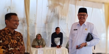 Plt Kakanwil Kemenag Aceh Ahmad Yani tinjau lokasi Seleksi pasKompetensi CPPPK di Gedung Amel Convention Hall Banda Aceh,  Selasa (28/3/2023). (Foto: Alibi/Dok. Kemenag Aceh)
